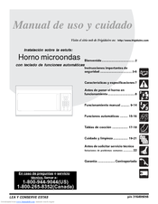 Frigidaire MWV150KB - 1.5 cu. Ft. Microwave Manual De Uso Y Cuidado
