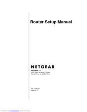 Netgear WGR614v7 - 54 Mbps Wireless Router Setup Manual
