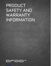 Motorola Verizon DROID 4 Product Safety Information
