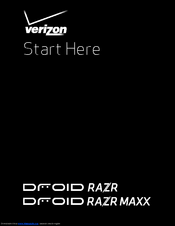 Motorola DROID RAZR HD Start Here Manual
