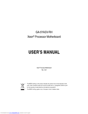 Gigabyte GA-5YASV-RH User Manual