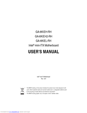 Gigabyte GA-6KIEH2-RH User Manual