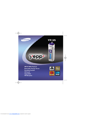Samsung Yepp YP-55 Manual