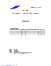 Biostar M7 VIK Engineering Validation Test Report