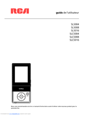 RCA SL5016 - LYRA Slider 16 GB Digital Player Manual De L'utilisateur