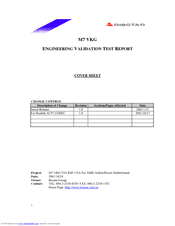 Biostar M7 VKG Engineering Validation Test Report
