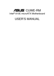 Asus CUWE-RM User Manual