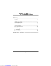 Biostar P4TDH Bios Setup Manual