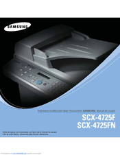 Samsung SCX-4725F Manual Del Usuario