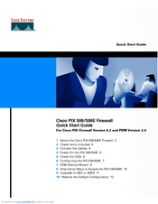Cisco PIX 506 - Firewall Quick Start Manual