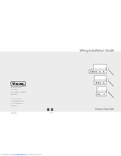 Viking VGIQ532E2 Installation Instructions Manual