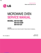 LG MV1611BB Service Manual