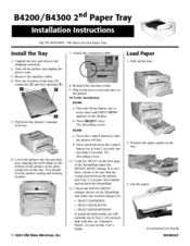 Oki B4200 Installation Instructions