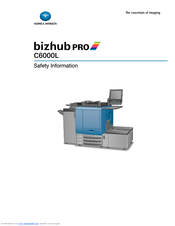 Konica Minolta bizhub PRO C6000L Safety Information Manual