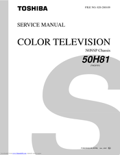 Toshiba 50H81 Series Service Manual