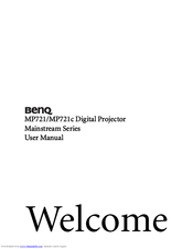 BenQ MP721c - XGA DLP Projector User Manual