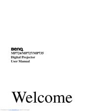 BenQ MP727 - XGA DLP Projector User Manual