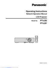 Panasonic PT-LB2 Operating Instructions Manual