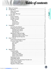 Optoma HC815 User Manual