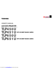 Toshiba TLP-511U Owner's Manual