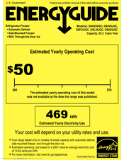 GE GSL25JGCLS Energy Manual