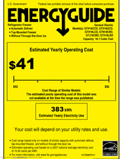 GE ENERGY STAR GTH18GCDBB Energy Manual
