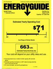 Sub-Zero IC-27FI Energy Manual