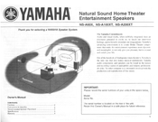 Yamaha NS-A200XT - Hi-Performance Tower Speaker Owner's Manual