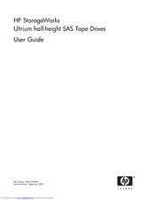 HP EH920A - StorageWorks Ultrium 1760 Tape Drive User Manual