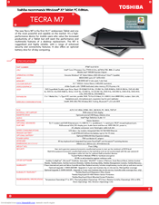 Toshiba PTM70U-00C007 Specifications