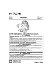 Hitachi CM 4SB2 Instruction Manual