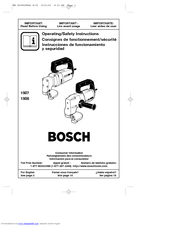 Bosch 1508 Operating/Safety Instructions Manual