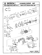 Bosch 1507 - Tool 10 Gauge Unishear Shear Parts List