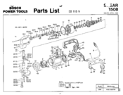 Bosch 1508 - 8 Gauge Unishear Shear Parts List