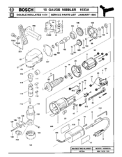 Bosch 1533A - NA 10 Gauge Nibbler Parts List
