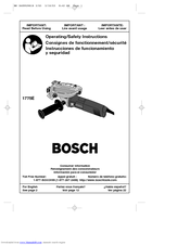 Bosch 1775E Operating/Safety Instructions Manual