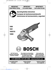 Bosch 1806E - Small Angle Grinder 6 Inch 9,300 RPM Manuals 