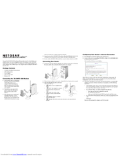 Netgear MBR624GU - 3G Mobile Broadband Wireless Router Installation Manual