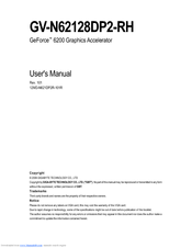 Gigabyte GV-N62128DP2-RH User Manual