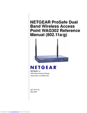 Netgear WAG302v1 - ProSafe Dual Band Wireless Access Point Reference Manual