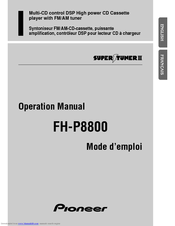 Pioneer FH-P8800 Operation Manual