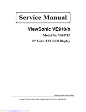 ViewSonic VE910B Service Manual