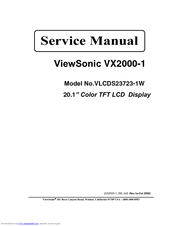 ViewSonic VLCDS23723-1W Service Manual