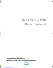 Dell dxcwrk1 - XPS - One Owner's Manual