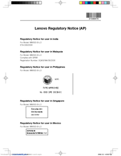 Lenovo NETWORK CARD - WIRELESS ADAPTER MW600-B-LO Notice