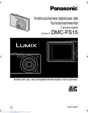 Panasonic DMCFS15S - Lumix Digital Camera Instrucciones De Funcionamiento