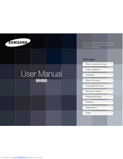 Samsung SAMSUNG MV800 User Manual