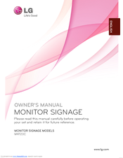 LG M4720CCBA Owner's Manual