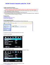 Samsung NX100 Firmware Upgrade Manual
