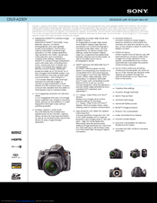 Sony DSLR-A230Y - Dslr-a230 + Sal-1855 Specifications